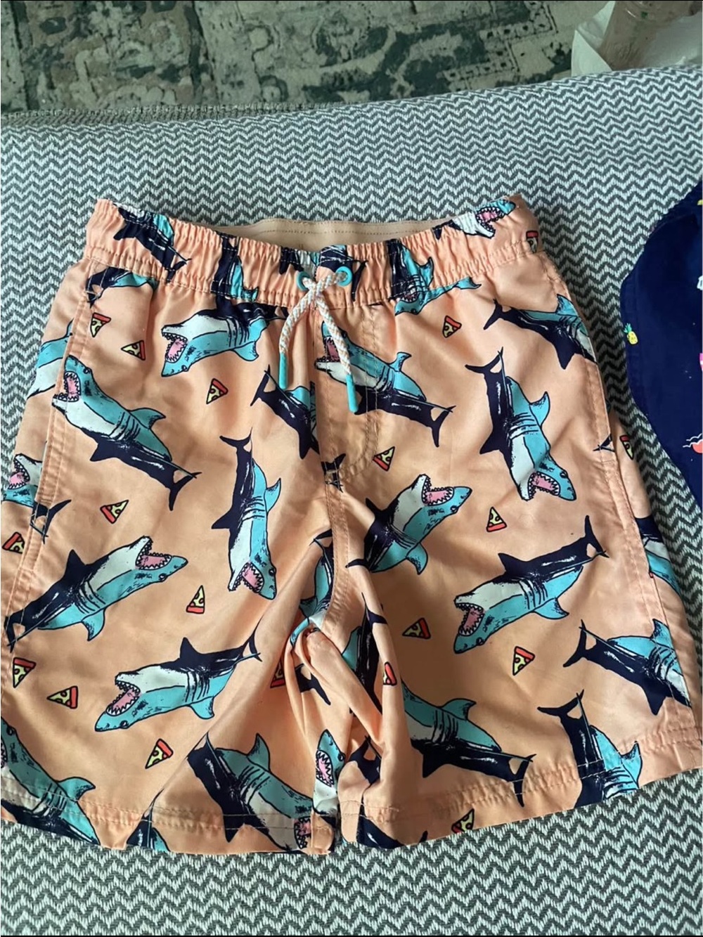 Cat and Jack boys shark swim shorts